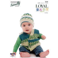 K729 Garter Stitch Vest and Hat